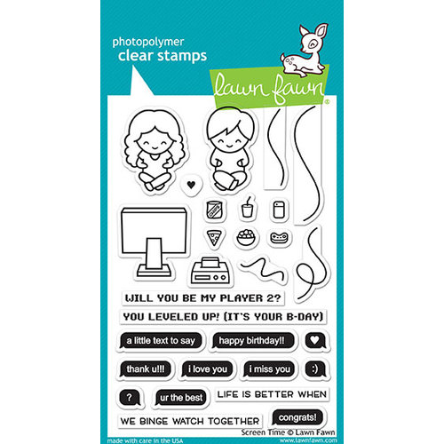 Lawn Fawn - Clear Photopolymer Stamps - Screen Time