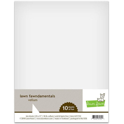 Lawn Fawn - 8.5 x 11 Vellum - 10 Pack