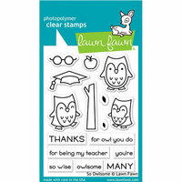 Lawn Fawn - Clear Photopolymer Stamps - So Owlsome