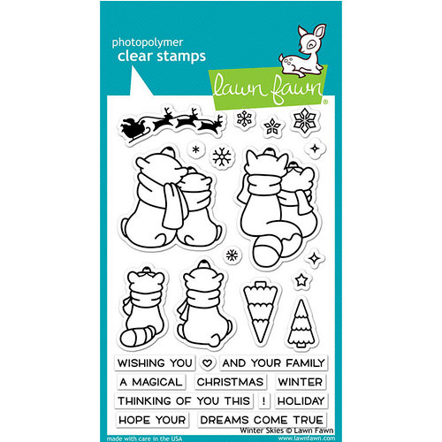Lawn Fawn - Christmas - Clear Photopolymer Stamps - Winter Skies