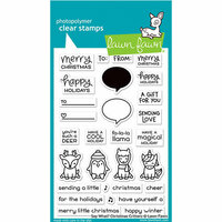 Lawn Fawn - Clear Photopolymer Stamps - Say What - Christmas Critters