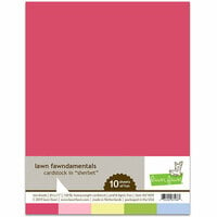 Lawn Fawn - 8.5 x 11 Cardstock - Sherbet - 10 Pack