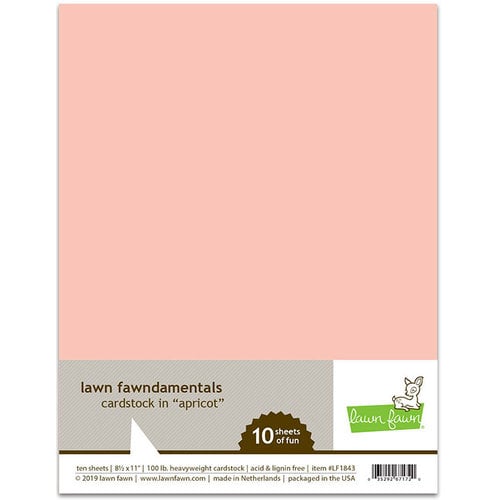 Lawn Fawn Apricot Cardstock