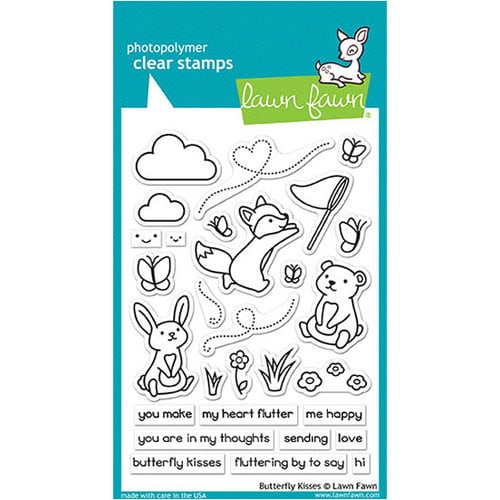 Lawn Fawn - Clear Photopolymer Stamps - Butterfly Kisses