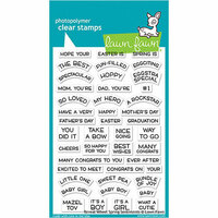 Lawn Fawn - Clear Photopolymer Stamps - Reveal Wheel Spring Sentiments