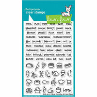 Lawn Fawn - Clear Photopolymer Stamps - Plan on It - Meal Planning