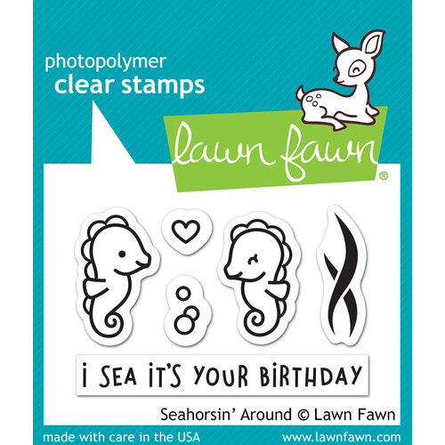 Lawn Fawn - Clear Photopolymer Stamps - Seahorsin' Around
