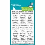 Lawn Fawn - Clear Photopolymer Stamps - Reveal Wheel Friends & Family Sentiments