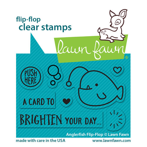 Lawn Fawn - Clear Photopolymer Stamps - Anglerfish Flip Flop