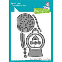 Lawn Fawn - Christmas - Lawn Cuts - Dies - Snow Globe Gift Tag