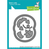 Lawn Fawn - Halloween - Lawn Cuts - Dies - Outside-In Stitched Pumpkin