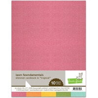 Lawn Fawn - 8.5 x 11 - Shimmer Cardstock - Tropical - 10 Pack