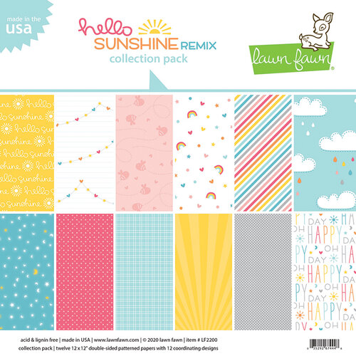 Lawn Fawn - Hello Sunshine Remix Collection - 12 x 12 Collection Pack