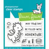 Lawn Fawn - Clear Photopolymer Stamps - Little Dragon