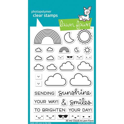 Lawn Fawn - Clear Photopolymer Stamps - All the Clouds