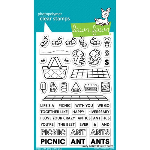 Lawn Fawn - Clear Photopolymer Stamps - Crazy Antics