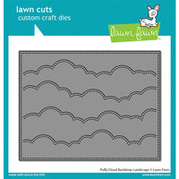 Lawn Fawn - Lawn Cuts - Dies - Puffy Cloud Backdrop - Landscape