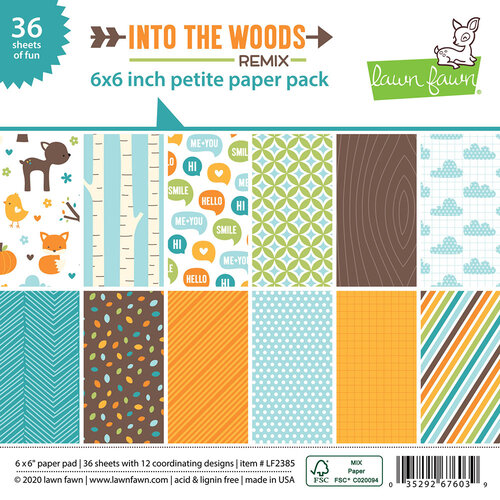 Lawn Fawn - Into the Woods Remix - 6 x 6 Petite Paper Pack