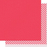 Lawn Fawn - 12 x 12 Double Sided Paper - Let it Shine - Red Sprinkle 'n Shine