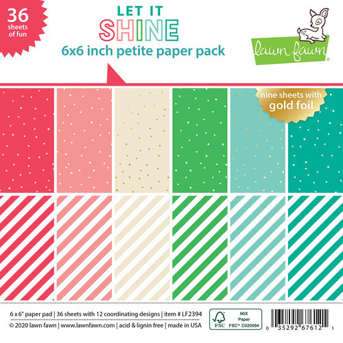 Lawn Fawn - Let it Shine - 6 x 6 Petite Paper Pack