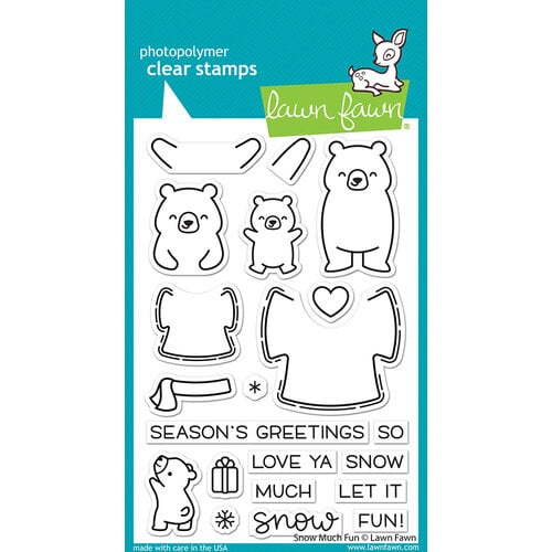 Lawn Fawn - Clear Photopolymer Stamps - Snow Much Fun