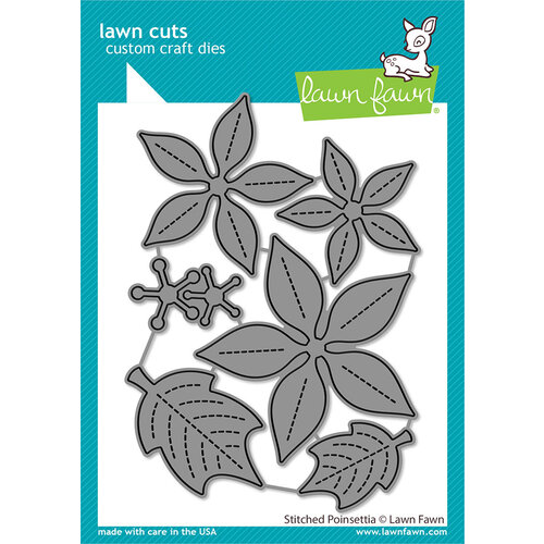 Lawn Fawn - Lawn Cuts - Dies - Stitched Poinsettia