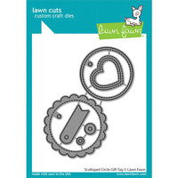 Lawn Fawn - Lawn Cuts - Dies - Scalloped Circle Gift Tag