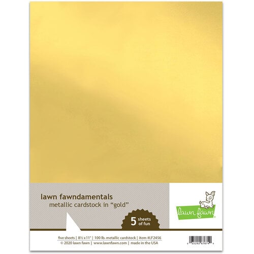 Lawn Fawn - Metallic Cardstock - Gold