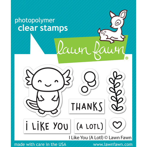 Lawn Fawn - Clear Photopolymer Stamps - I Like You A Lotl