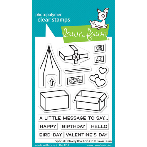 Lawn Fawn - Clear Photopolymer Stamps - Special Delivery Box Add-On