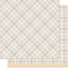 Lawn Fawn - 12 x 12 Double Sided Paper - Perfectly Plaid Remix - Kristin Remix