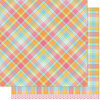 Lawn Fawn - 12 x 12 Double Sided Paper - Perfectly Plaid Remix - Nadia Remix