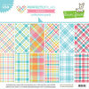 Lawn Fawn - Perfectly Plaid Remix - 12 x 12 Collection Pack