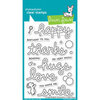 Lawn Fawn - Clear Photopolymer Stamps - Scripty Bubble Sentiments