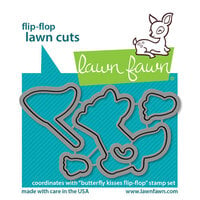 Lawn Fawn - Lawn Cuts - Dies - Butterfly Kisses Flip-Flop