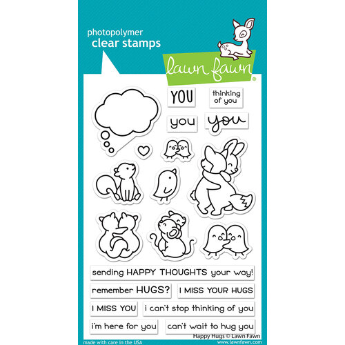 Lawn Fawn - Clear Photopolymer Stamps - Happy Hugs