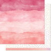Lawn Fawn - Watercolor Wishes Rainbow Collection - 12 x 12 Double Sided Paper - Rose Quartz