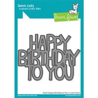 Lawn Fawn - Lawn Cuts - Dies - Giant Happy Birthday To You