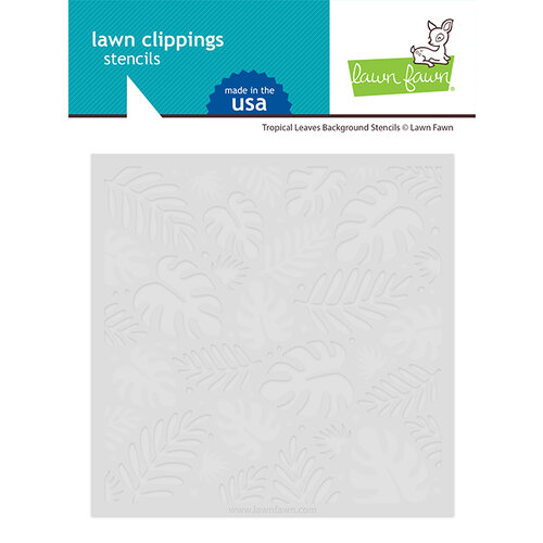 Lawn Fawn - Stencils - Tropical Leaves Background