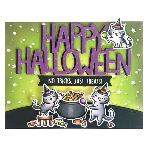 Lawn Fawn - Clear Photopolymer Stamps - Purrfectly Wicked Add-On Lawn Fawn - Clear Photopolymer Stamps - Purrfectly Wicked Add-On