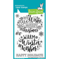 Lawn Fawn - Clear Photopolymer Stamps - Giant Holiday Messages