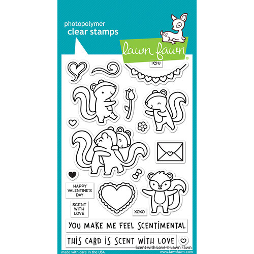 Lawn Fawn - Clear Photopolymer Stamps - Scent With Love