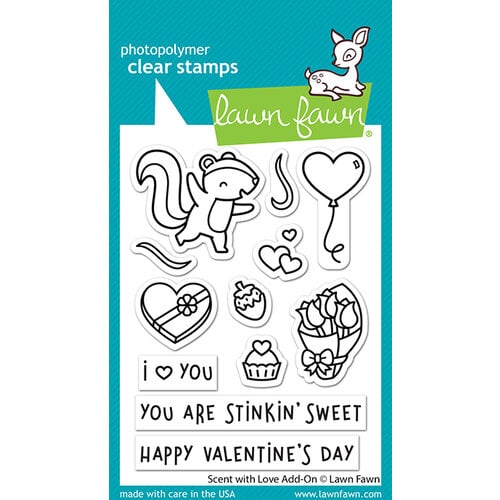 Lawn Fawn - Clear Photopolymer Stamps - Scent With Love Add-On