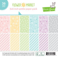 Lawn Fawn - Flower Market Collection - 6 x 6 Petite Paper Pack