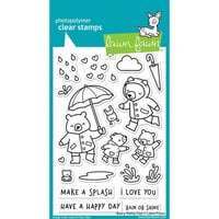 Lawn Fawn - Clear Photopolymer Stamps - Beary Rainy Day