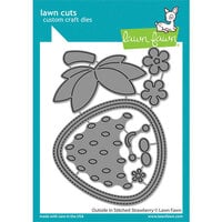 Lawn Fawn - Lawn Cuts - Dies - Outside in Stitched Strawberry