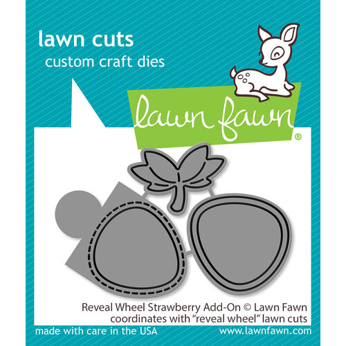 Lawn Fawn - Lawn Cuts - Dies - Reveal Wheel Strawberry Add-On