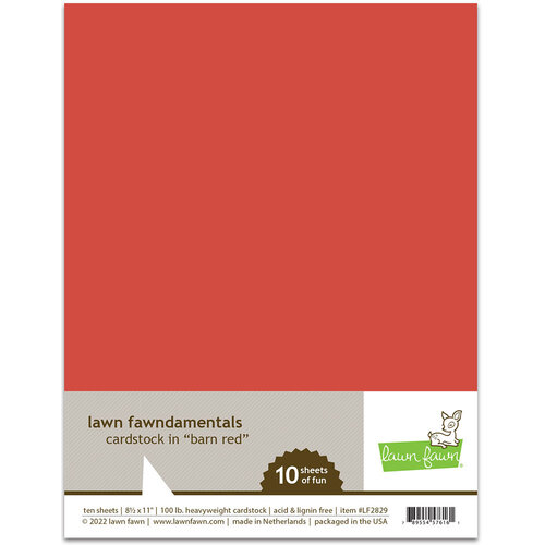Lawn Fawn Barn Red Cardstock Lf2829