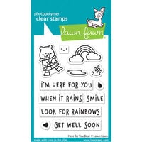 Lawn Fawn - Clear Photopolymer Stamps - Here for You Bear