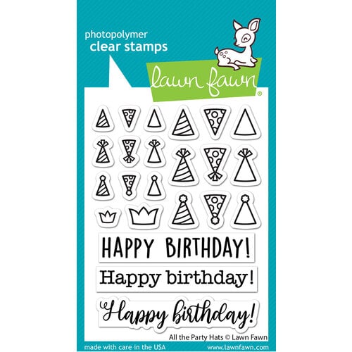 Lawn Fawn - Clear Photopolymer Stamps - All the Party Hats